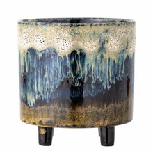 Indlæs billede til gallerivisning Imoa Blue Stoneware Flowerpot