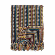 Load image into Gallery viewer, Multicolour stripe throw blanket