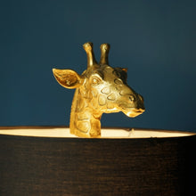 Indlæs billede til gallerivisning Lucie Giraffe Table Lamp in gold with black shade