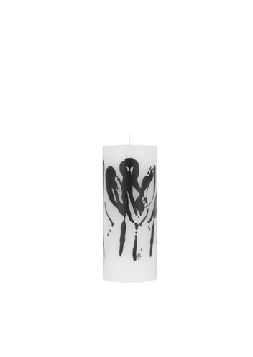 Abstract Flowers Wax Altar Candles, by Malene Birger for Kunstindustrien, ø7x18cm