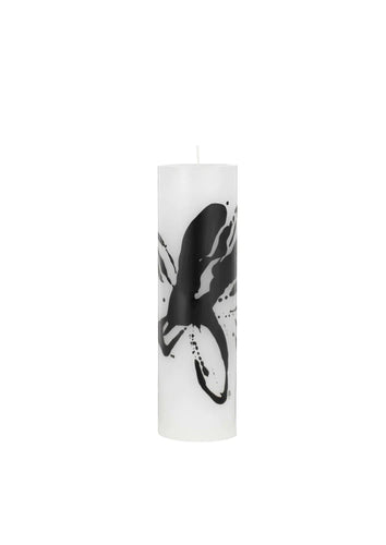 Abstract Flowers Wax Altar Candles, by Malene Birger for Kunstindustrien, ø7x24cm