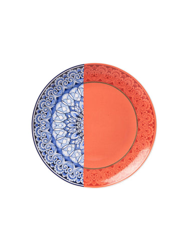 Mandala Coral Red Wall Plate