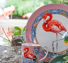 Indlæs billede til gallerivisning Mandala Pink Flamingo Mug with Flamingo Plate