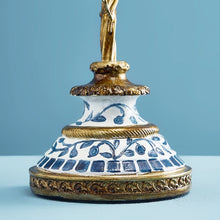 Indlæs billede til gallerivisning Parrot Candle Holder, Blue and White