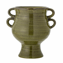 Indlæs billede til gallerivisning Raia_Green_Stoneware_Flowerpot