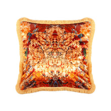 Load image into Gallery viewer, Timorous Beasties Rip Swathe Rust Velvet Throw Cushion 