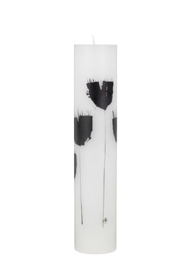 Poppy Flower Wax Altar Candles, by Malene Birger for Kunstindustrien, ø7x34cm