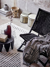 Load image into Gallery viewer, Bloomingville Gutte Black and White Throw Blanket on chair