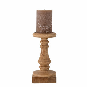 Bloomingville Noore Large Pedestal Candleholder with Candle