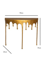 Indlæs billede til gallerivisning Gold Drip Console Table