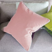 Load image into Gallery viewer, Varese Pale Rose Velvet Cushion, by Designers Guild