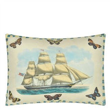 Load image into Gallery viewer, Blue Coral Delft Cushion, by John Derian