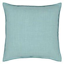 Load image into Gallery viewer, Brera Lino Ocean &amp; Celadon Linen Cushion, by  Designers Guild