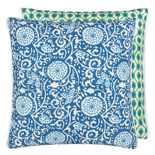 Shaqui Prussian Outdoor Cushion, by Designers Guild