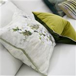 Fleur D'Assam Platinum Cushion, by Designers Guild