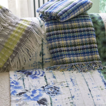 Load image into Gallery viewer, Designers Guild Kyoto Flower Indigo Throw with other Designers Guild Throws