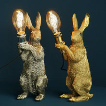 Load image into Gallery viewer, Bunny Table Lamp, gold