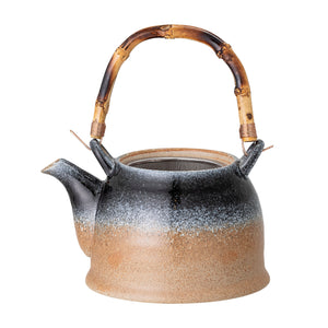 Bloomingville's Aura Teapot w/strainer, Blue, Porcelain without lid