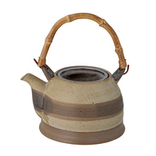 Load image into Gallery viewer, Solange Stoneware Teapot w/tea strainer, Natural