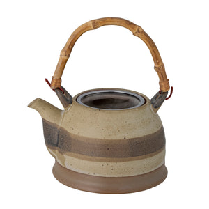 Bloomingville Solange Natural Stoneware Teapot Tea Strainer