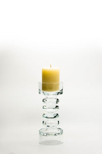 Glass Candlestick, 25.5 cm h