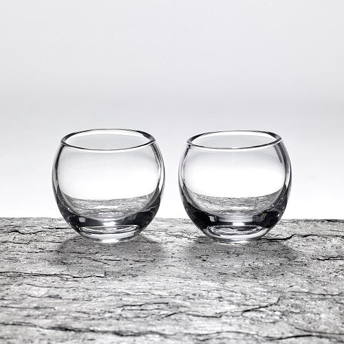 Glass tea light, round