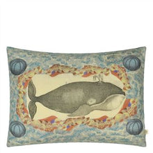 Indlæs billede til gallerivisning John Derian Blue Coral Cushion in Delft front, for Designers Guild