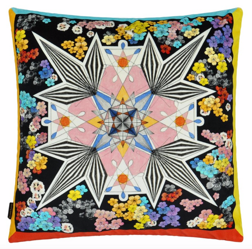 Flowers Galaxy Multicolour Cushion by Christian Lacroix for Designers Guild