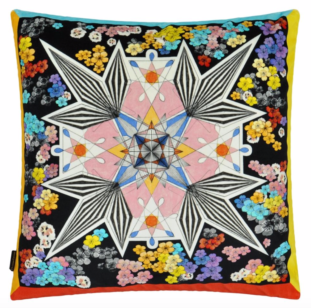 Flowers Galaxy Multicolour Cushion by Christian Lacroix for Designers Guild