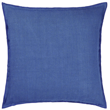 Load image into Gallery viewer, Designers Guild Brera Lino Lagoon &amp; Marine Linen Cushion Front