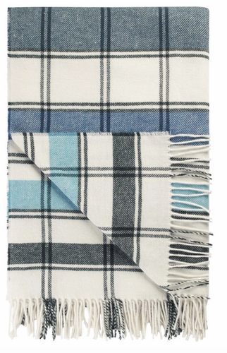 Bayswater Teal Throw, by Designers Guild