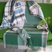 Load image into Gallery viewer, Designers Guild Bayswater Teal Throw on Sofa