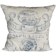 Indlæs billede til gallerivisning Ralph Lauren Gunnison Hopsack Porcelain cushion by Corinne &amp; Crowley