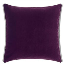 Load image into Gallery viewer, Varese Damson &amp; Cassis Velvet Cushion front, by Designers Guild