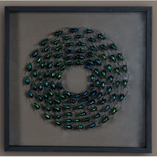 Indlæs billede til gallerivisning Framed Beetles, blue/green
