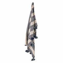 Load image into Gallery viewer, Bloomingville Gabriel Navy &amp; White Cotton Throw Hanging