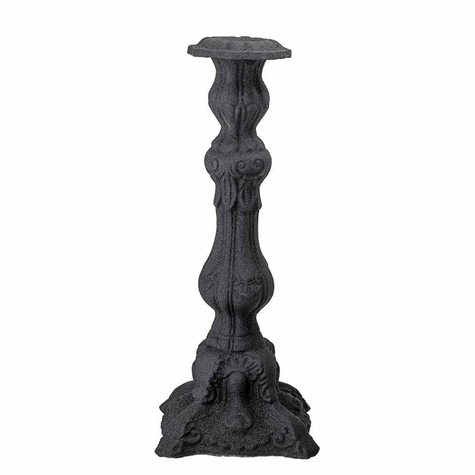 Heike Black Aluminum Candlestick