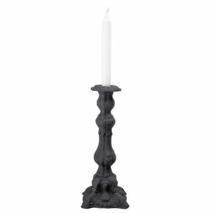 Heike Black Aluminum Candlestick