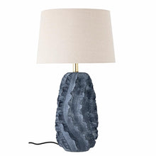 Load image into Gallery viewer, Natika Terracotta Blue Table Lamp with Shade