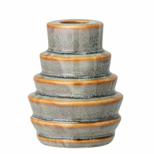 Bloomingville Emin Green Stoneware Candlestick